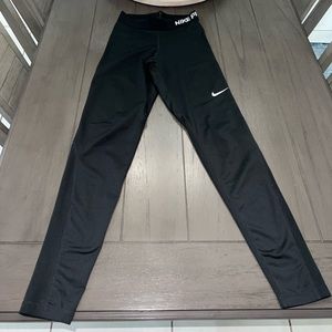 Black nike pro full length leggings XS